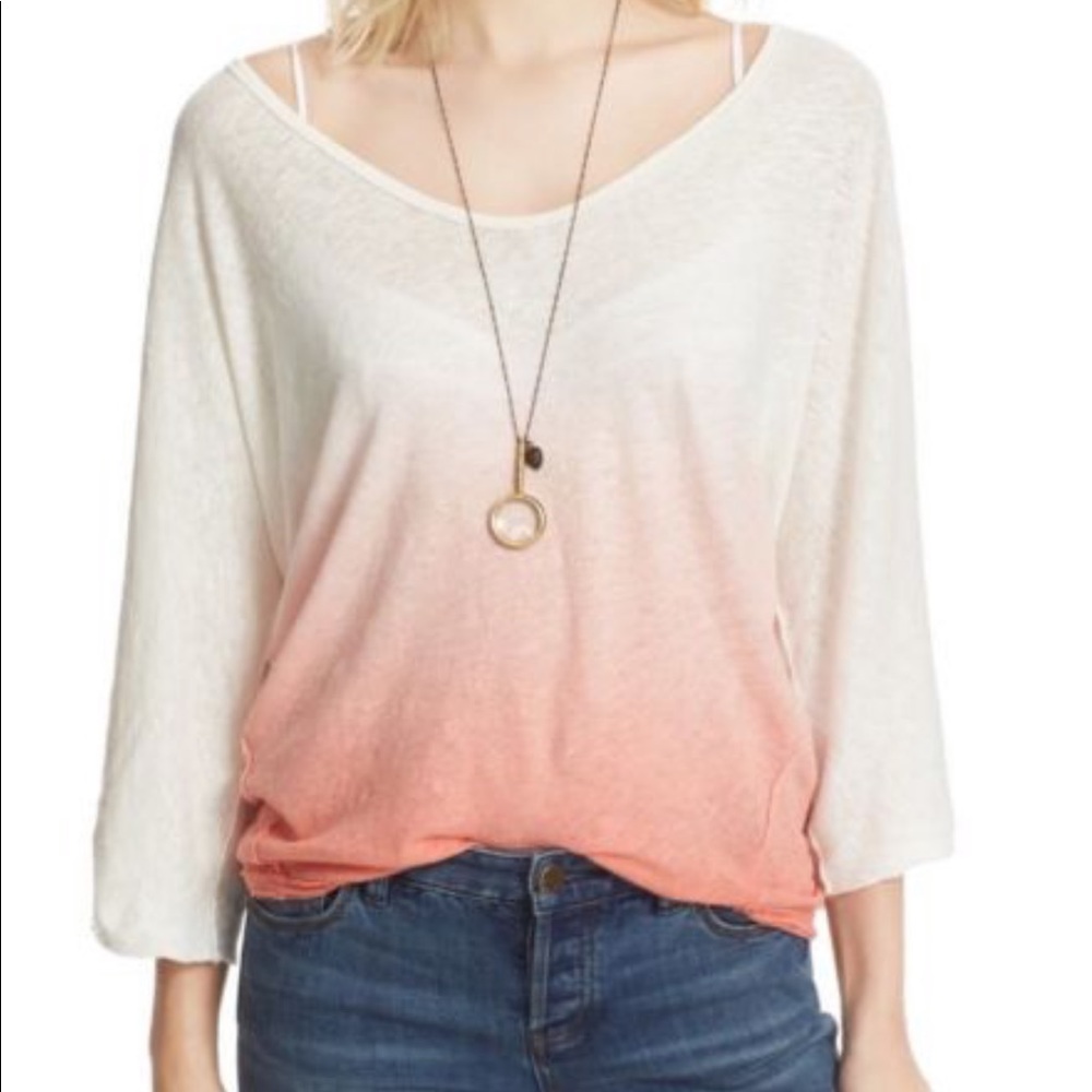 Free People Strawberry Ombré Top